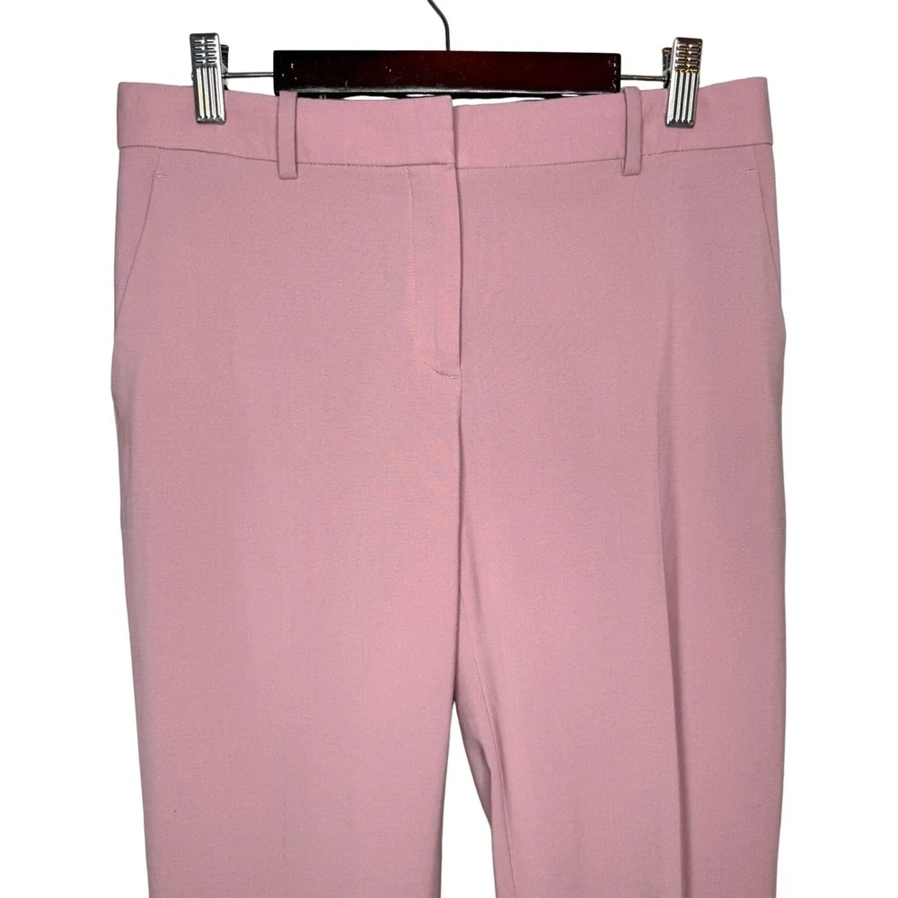 Theory Treeca Pants Size 4 Cropped Virgin Wool Suit Trouser Quiet Luxury